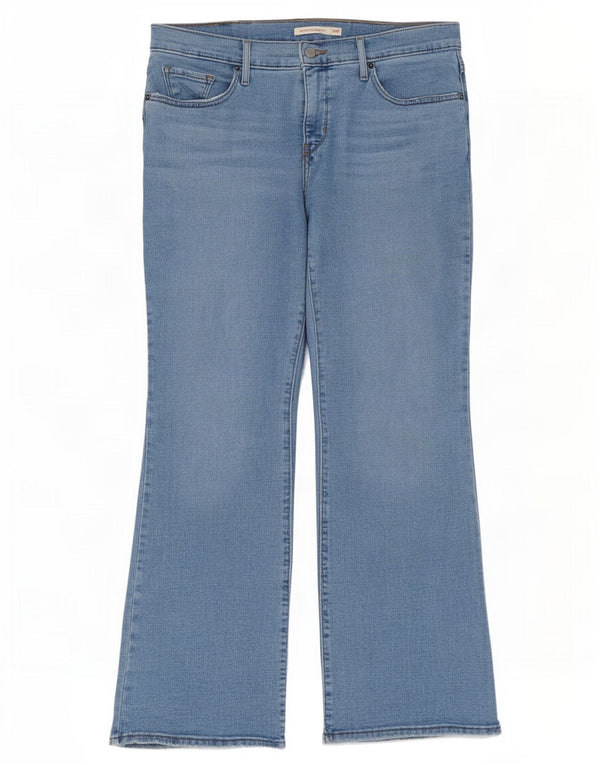 Levi's Damen 315 Shaping Bootcut Jeans US 14 XL W34 L31 Blaue Baumwolle