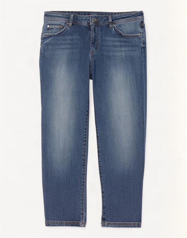 Crew Clothing Damen-Cropped-Jeans UK 12 Medium W30 L23 Blaue Baumwolle