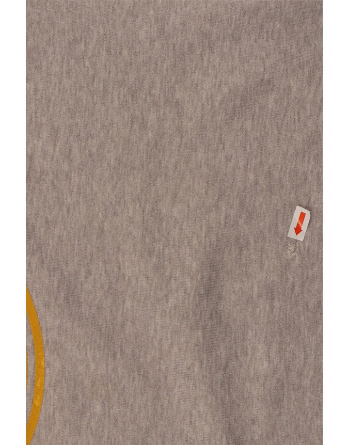 ADIDAS Herren Grafik-Sweatshirt-Pullover aus mittelgrauer Baumwolle