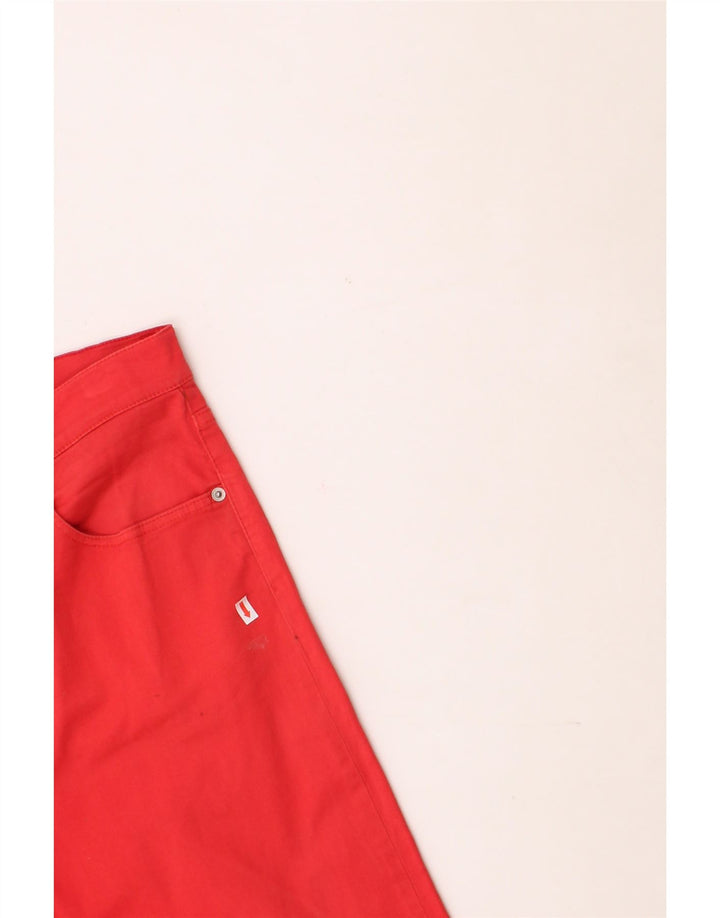 ARMANI Womens Straight Jeans W31 L28 Red Cotton Classic Vintage Armani and Second-Hand Armani from Messina Hembry 