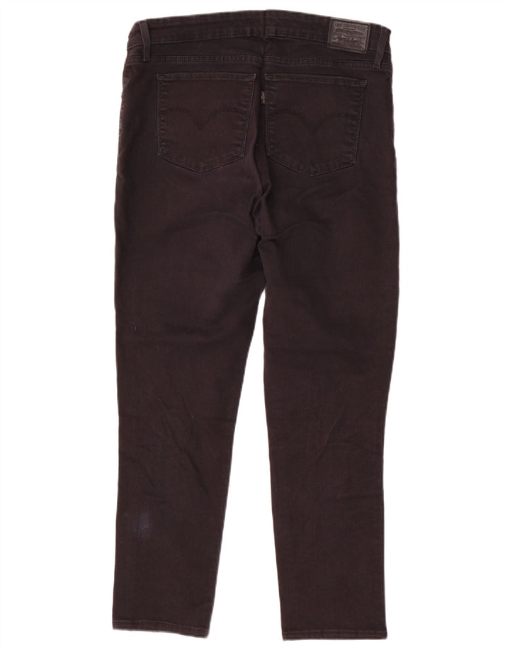 Levi's Damen Slim Jeans W32 L26 Schwarze Baumwolle