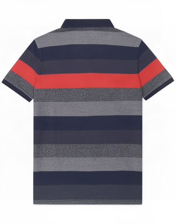 Fat Face Herren Poloshirt XL Blau gestreift
