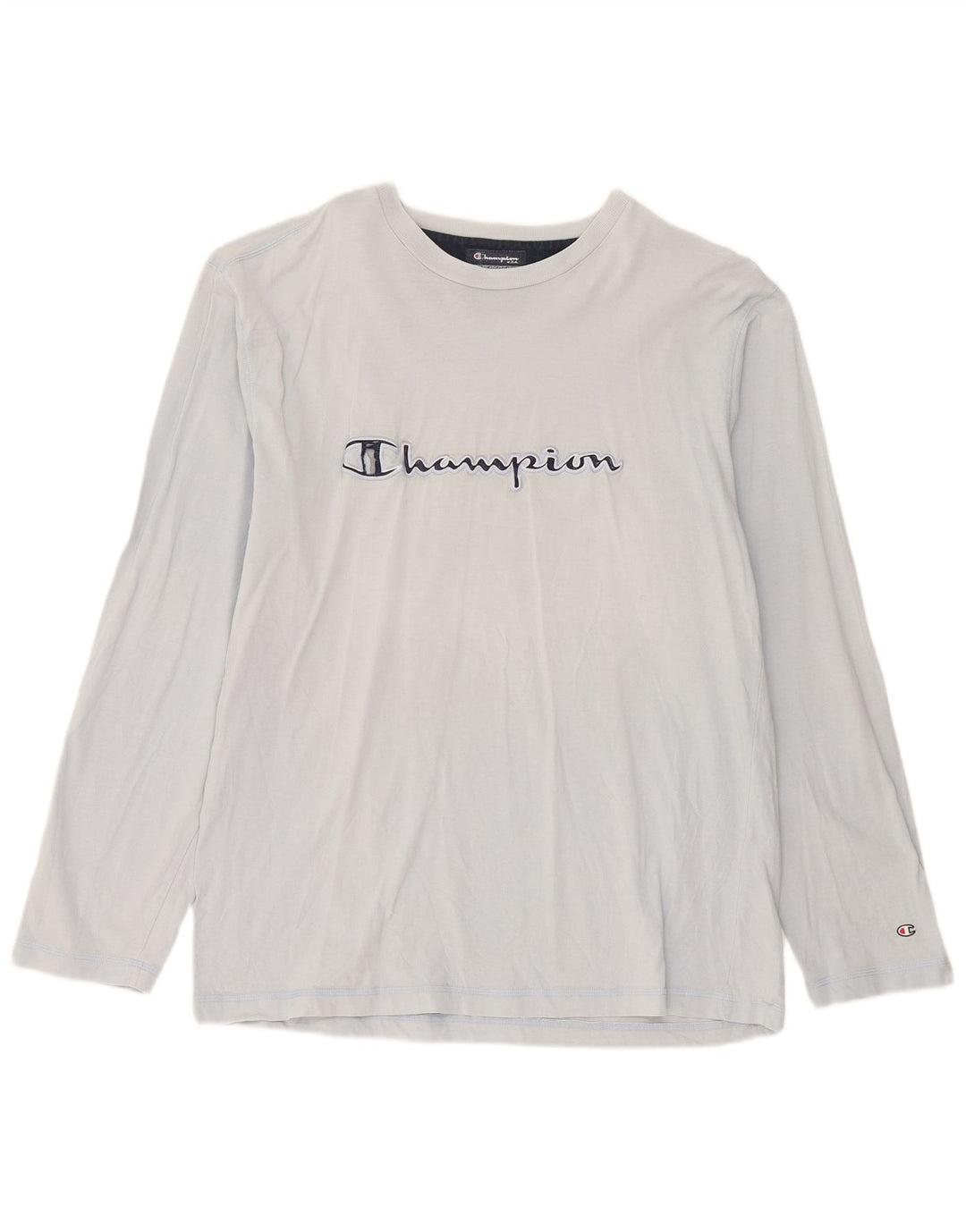 Champion Herren Graphic Top Langarm XL Blau Baumwolle