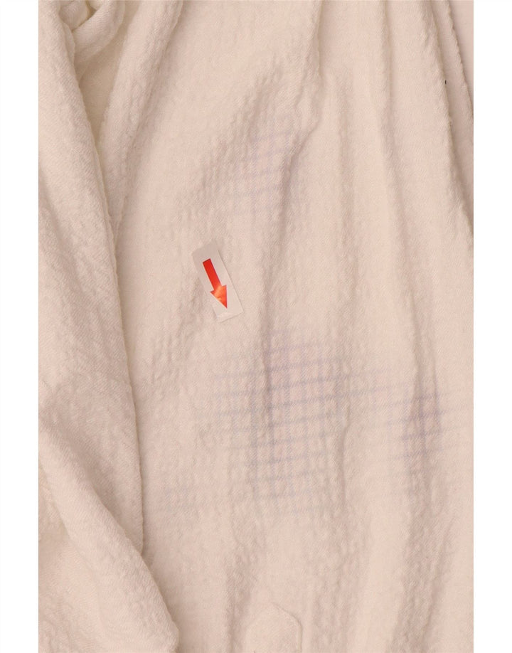 BKE Damen-Pullover, übergroße Hemdbluse, UK 16, Größe L, weißer Rayon