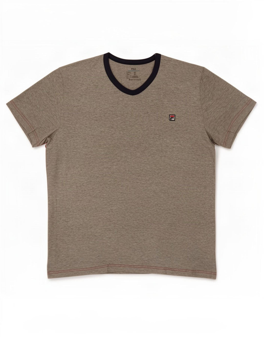 Fila Herren-T-Shirt-Oberteil, groß, grau gesprenkelte Baumwolle