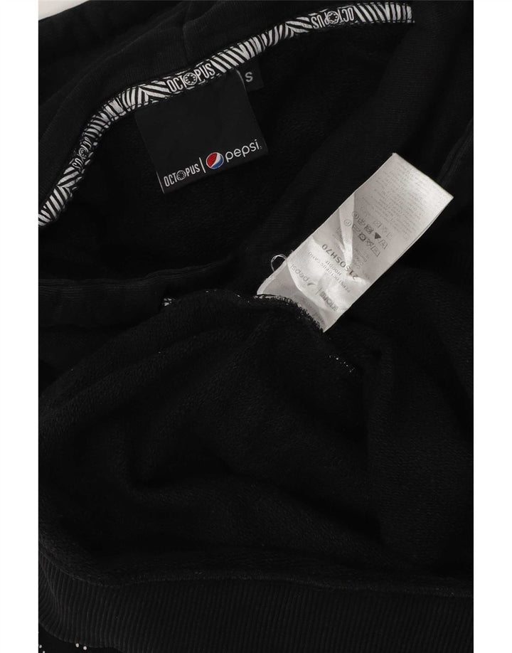Octopus Herren-Kapuzenpullover mit Grafik, Größe S, Schwarz, Baumwolle