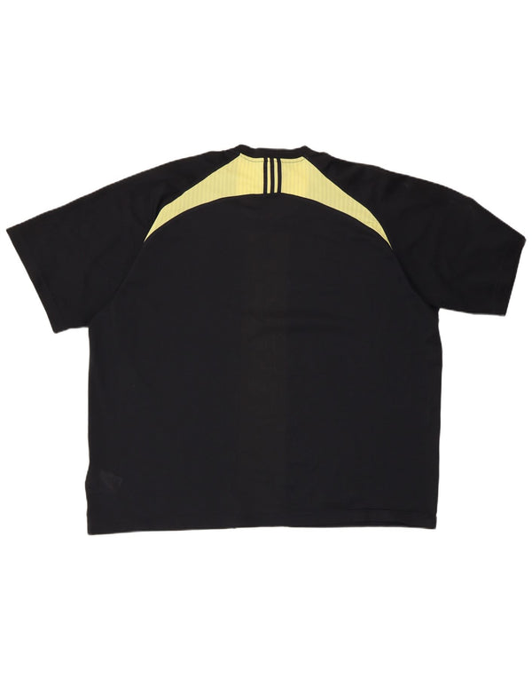 ADIDAS Herren Climacool T-Shirt Top 2XL Schwarz Colourblock Polyester