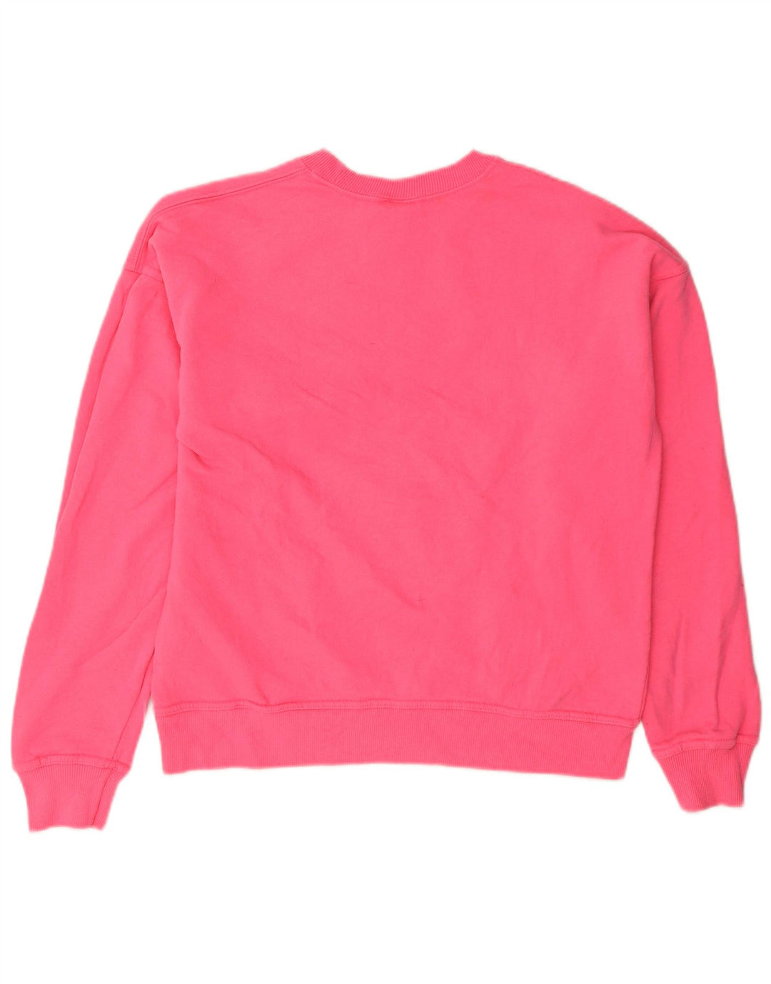 Champion Womens Graphic Oversized Sweatshirt Pullover UK 10 Small Rosa Baumwolle