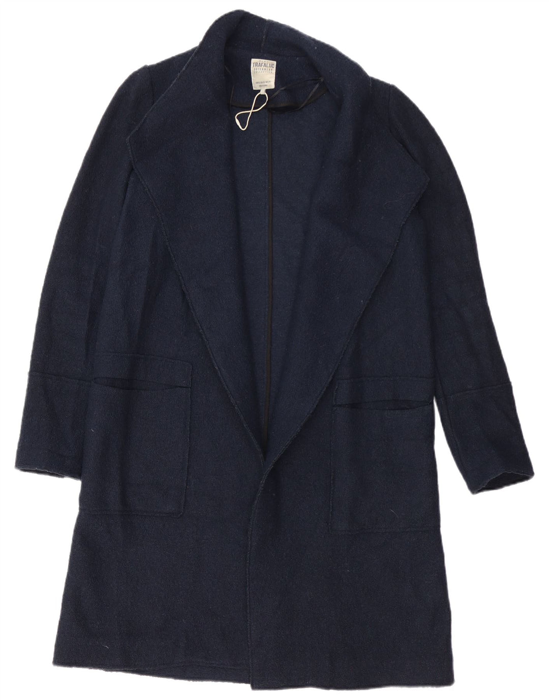 Zara Damen Übergroßer Mantel UK 6 XS Marineblau