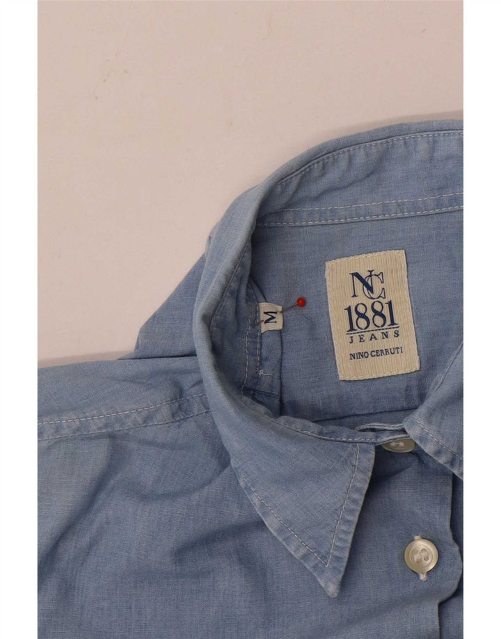 Cerruti 1881 Damenhemd UK 14 Mittelblau