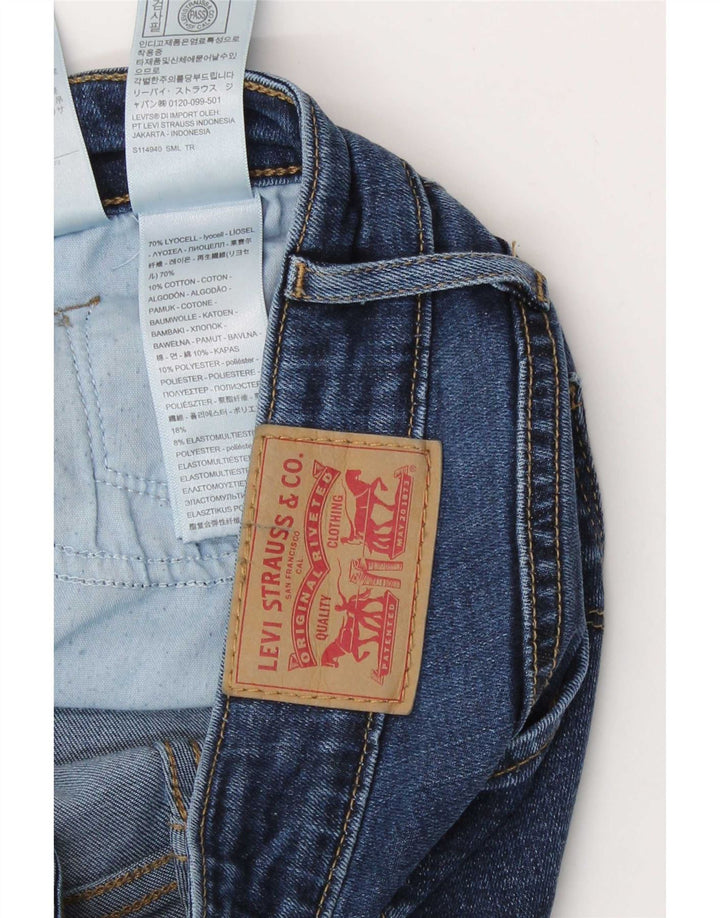 Levi's Damen 712 Slim Jeans W29 L30 Blaues Lyocell