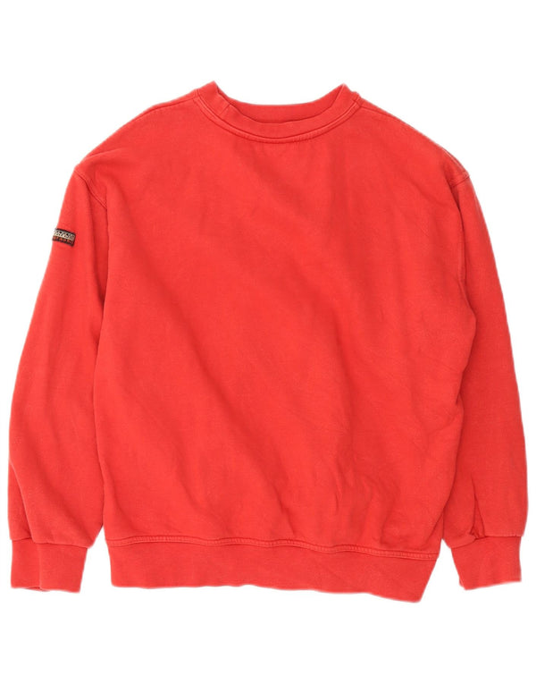 Napapijri Herren-Sweatshirt mit Grafik, XS, rote Baumwolle