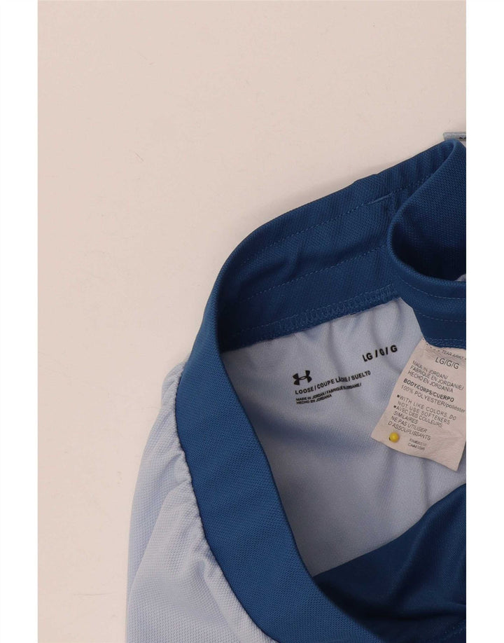 Under Armour Herren-Sportshorts, großes, blaues Colourblock-Polyester