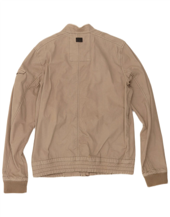 G-Star Herren Bomberjacke UK 40 Large Beige Baumwolle