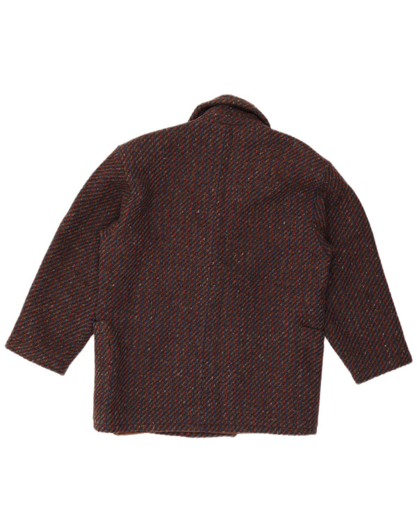 Vintage Damen Mantel IT 44 Medium Mehrfarbig gefleckt