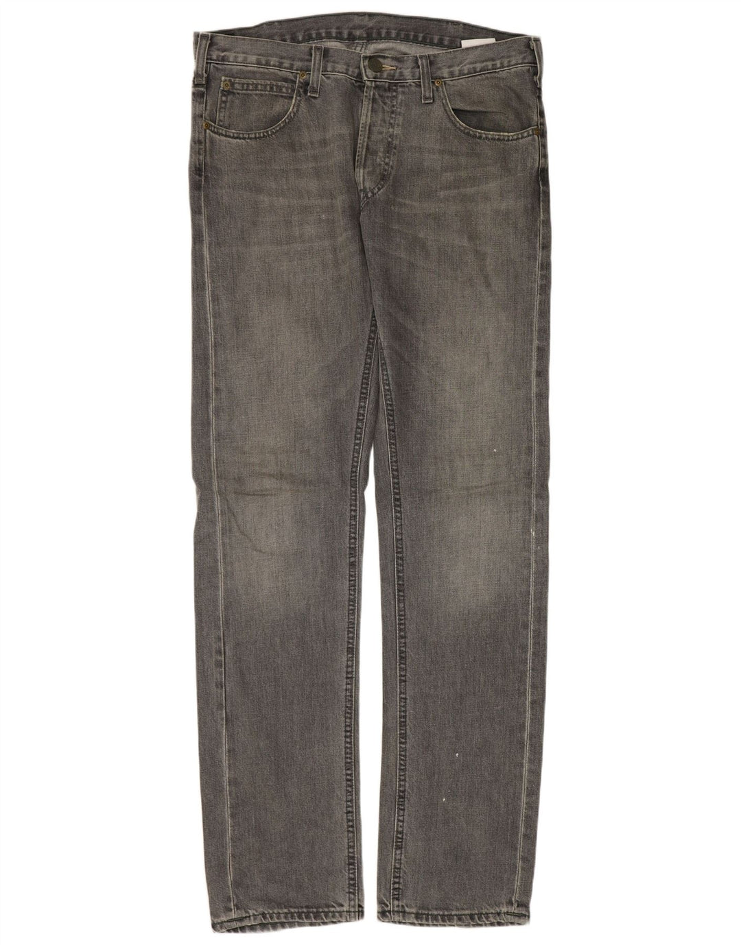 LEE Herren Daren Straight Jeans W33 L34 Graue Baumwolle