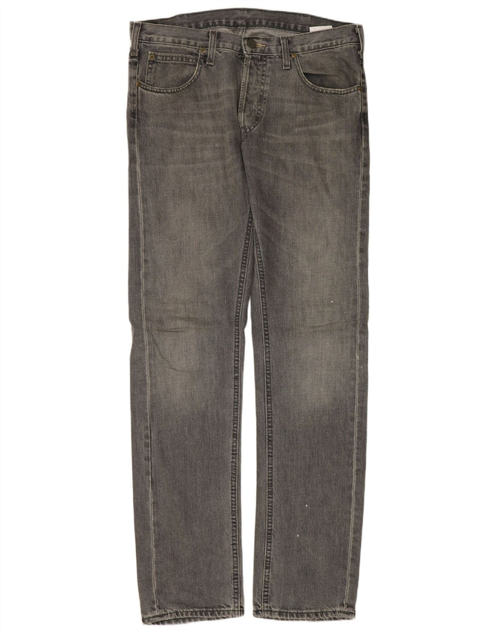 LEE Herren Daren Straight Jeans W33 L34 Graue Baumwolle
