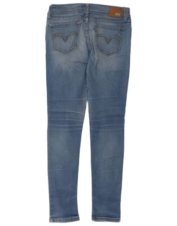 Levi's Damen Demi Curve Low Waist Skinny Jeans W29 L32 Blaue Baumwolle