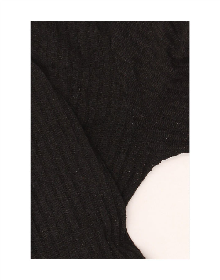 Zara Damen Strickkleid mit Stufen, UK 12, Mittelschwarz