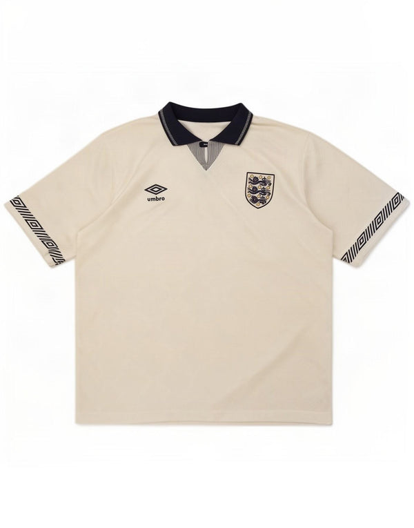 Umbro England 1990-1992 Fußballtrikot für Herren, mittelgroß, Weiß