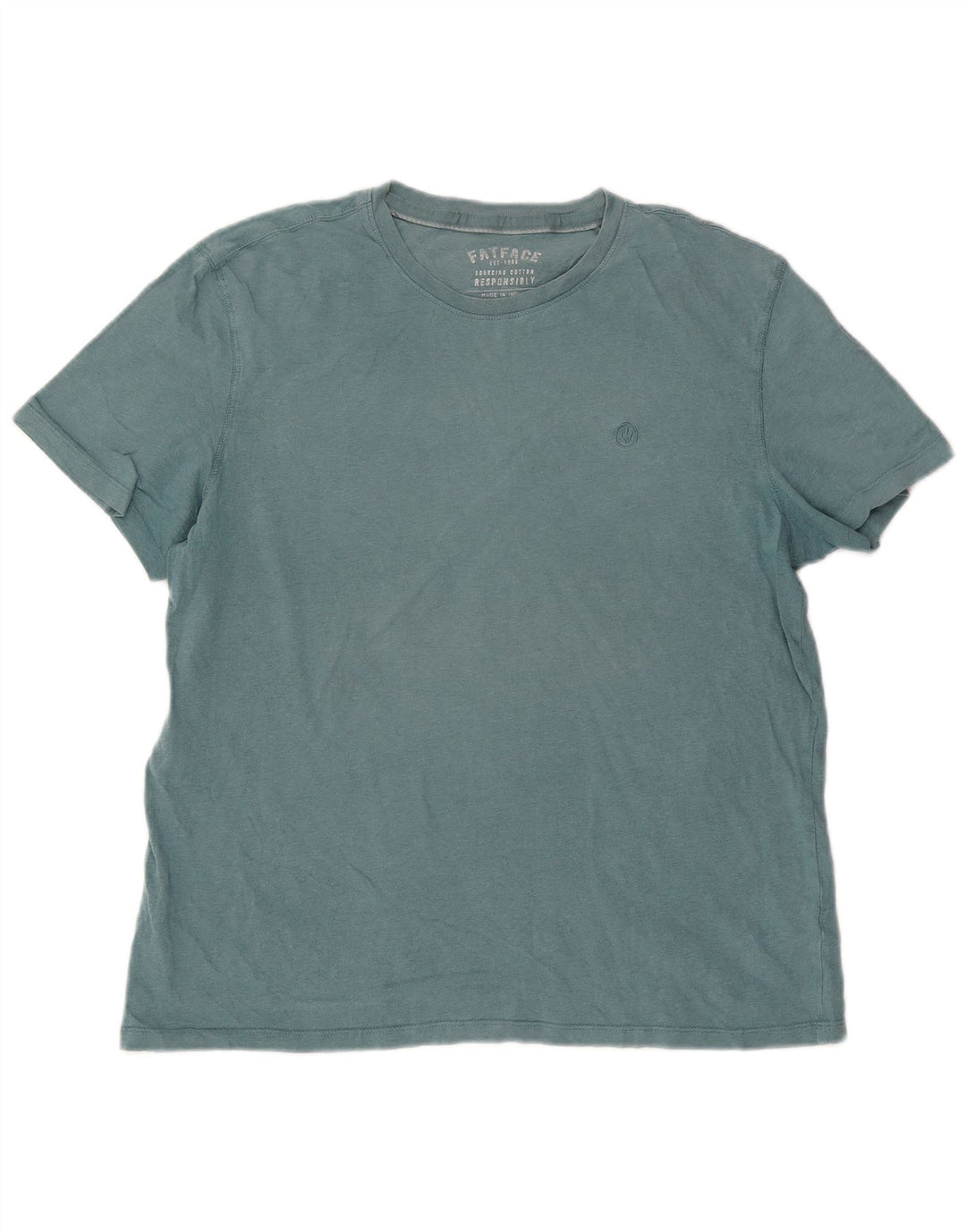Fat Face Herren T-Shirt Top XL Blau Baumwolle