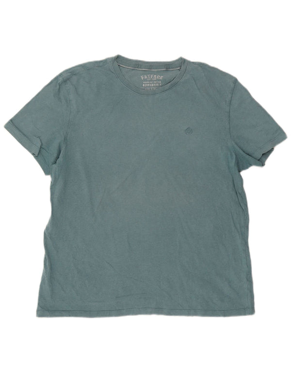 Fat Face Herren T-Shirt Top XL Blau Baumwolle