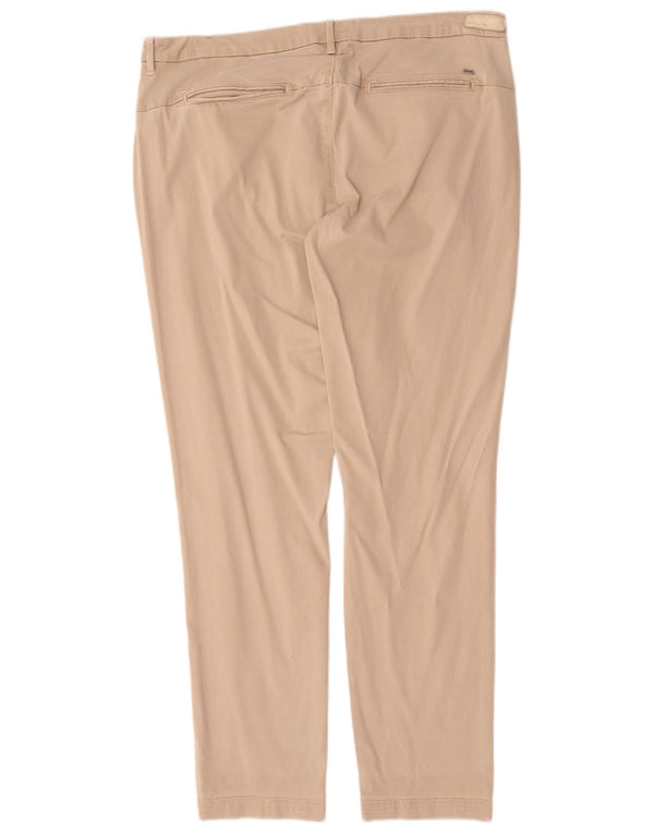 Tommy Hilfiger Damen Slim Chino-Hose US 14 XL W38 L30 Beige Baumwolle