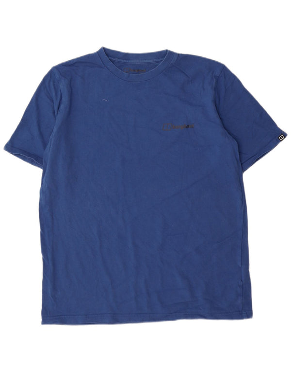 Berghaus Herren T-Shirt Top Large Blau Baumwolle