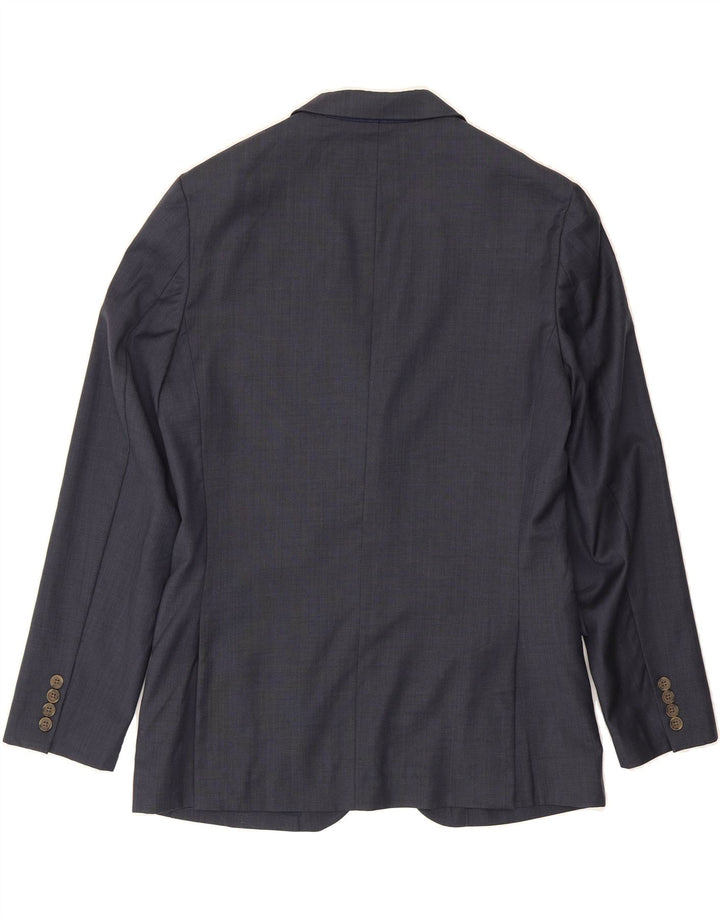 J. CREW Mens 2 Button Blazer Jacket UK 40 Medium Navy Blue Wool Vintage J. Crew and Second-Hand J. Crew from Messina Hembry 