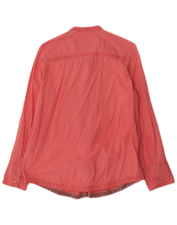 Superdry Damen Militär-Smokinghemd UK 16 Large Rosa Baumwolle
