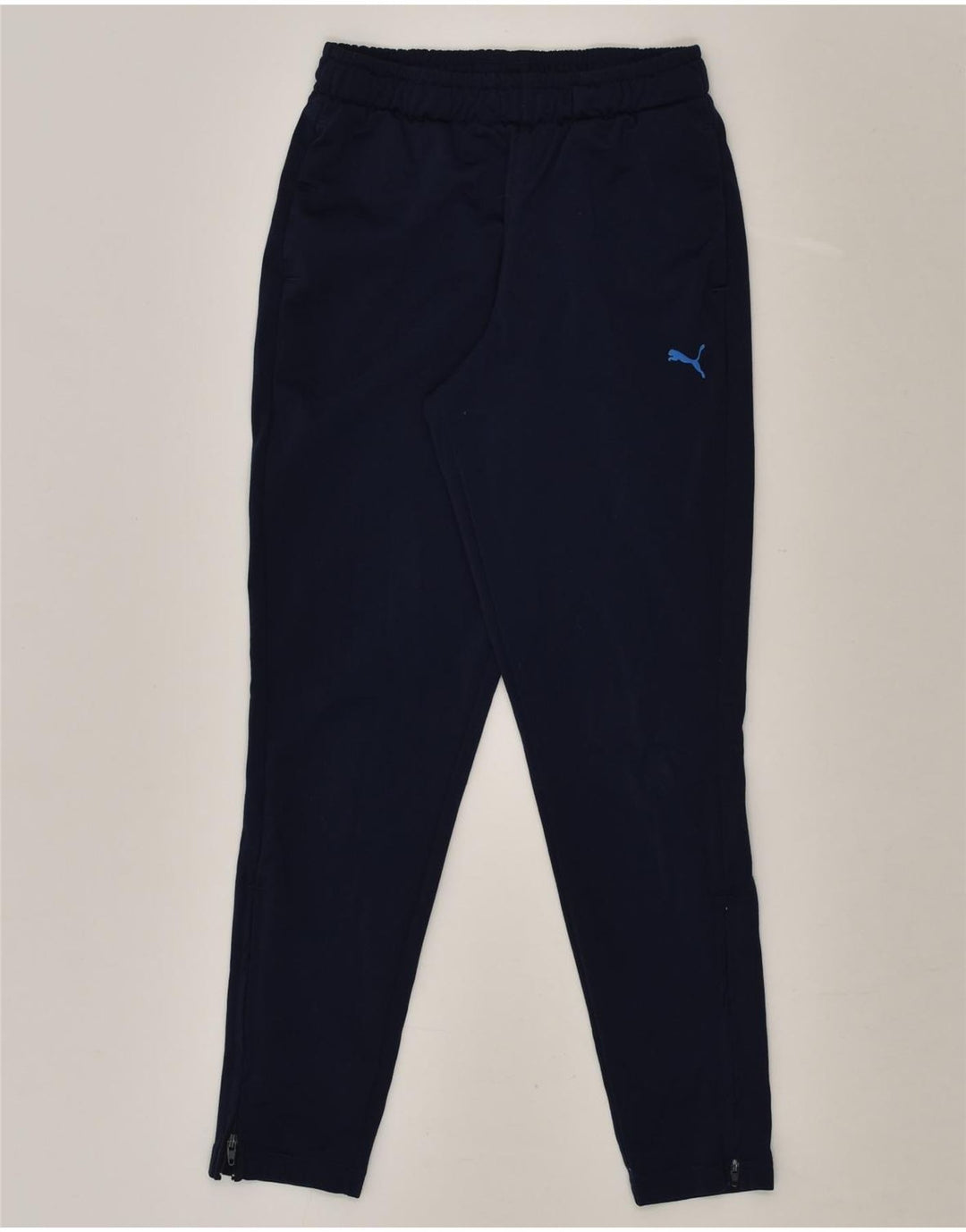 PUMA Girls Tracksuit Trousers 9-10 Years Navy Blue Polyester | Vintage Puma | Thrift | Second-Hand Puma | Used Clothing | Messina Hembry 