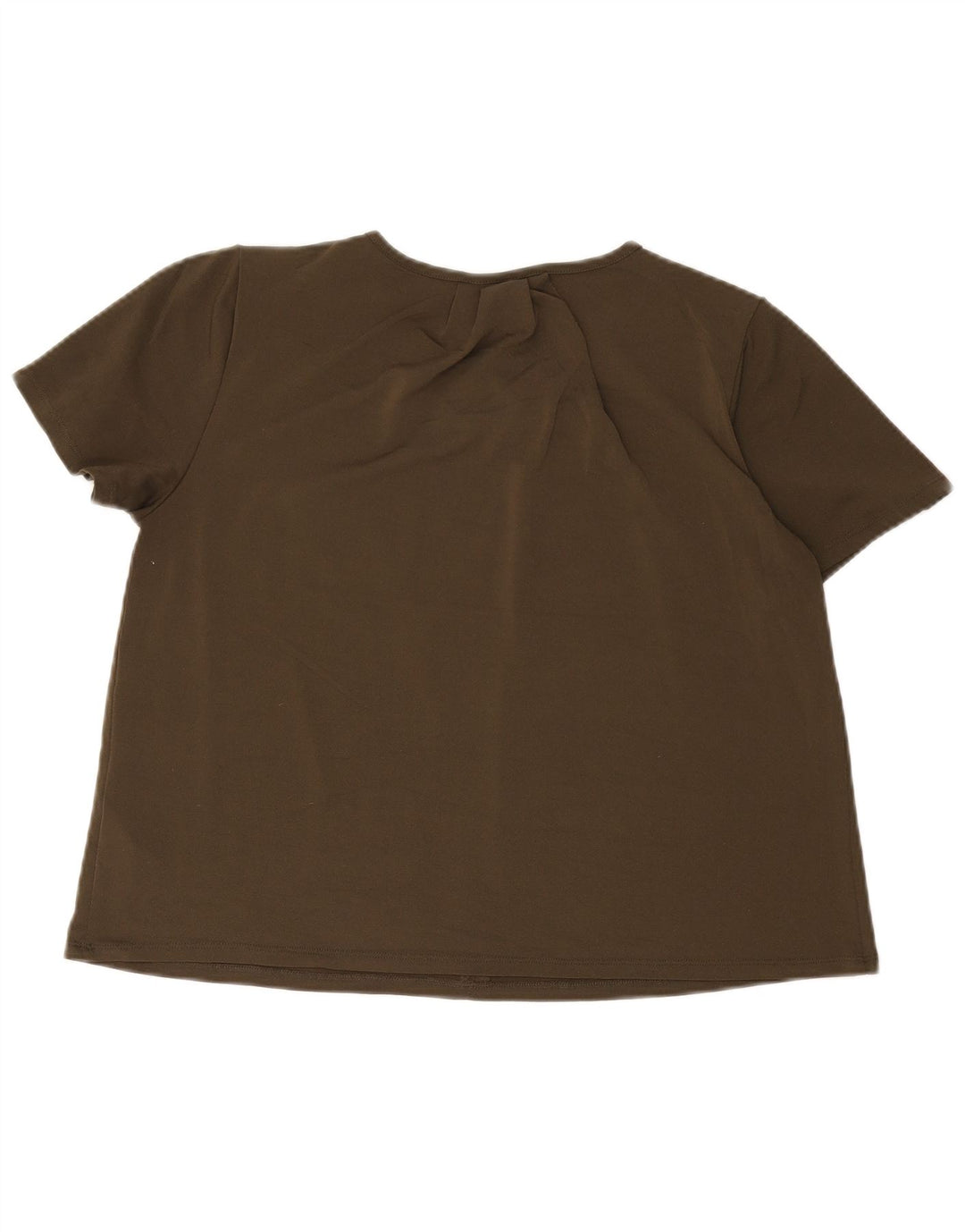 H&M Damen-Blusenoberteil, UK-Gr. 14, mittleres Khaki, Polyester