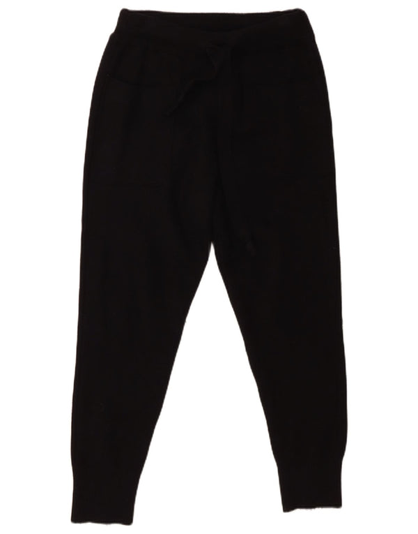 Zara Damen Strick-Jogginghose, kurze Hose, Größe L, W30, L23, Schwarz