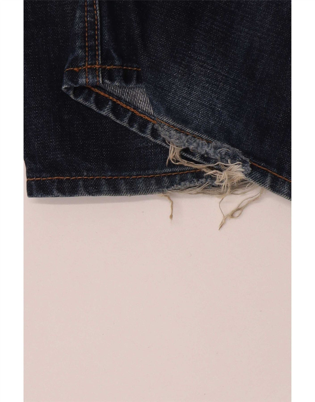 Fat Face Herren Straight Jeans W36 L31 Marineblaue Baumwolle