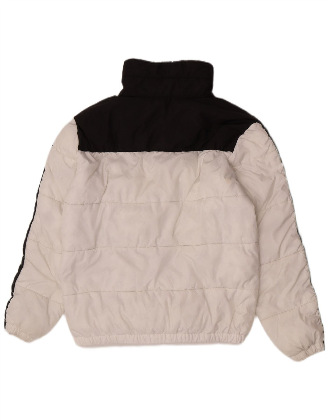 Kappa Herren Wattierte Jacke UK 40 Large Weiß Colourblock Polyester