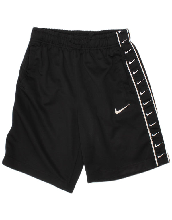 NIKE Jungen-Sportshorts mit Grafik, 12–13 Jahre, Größe L, schwarzes Polyester