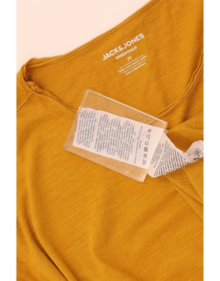 Jack & Jones Herren-T-Shirt mit normaler Passform, mittelgelbe Baumwolle