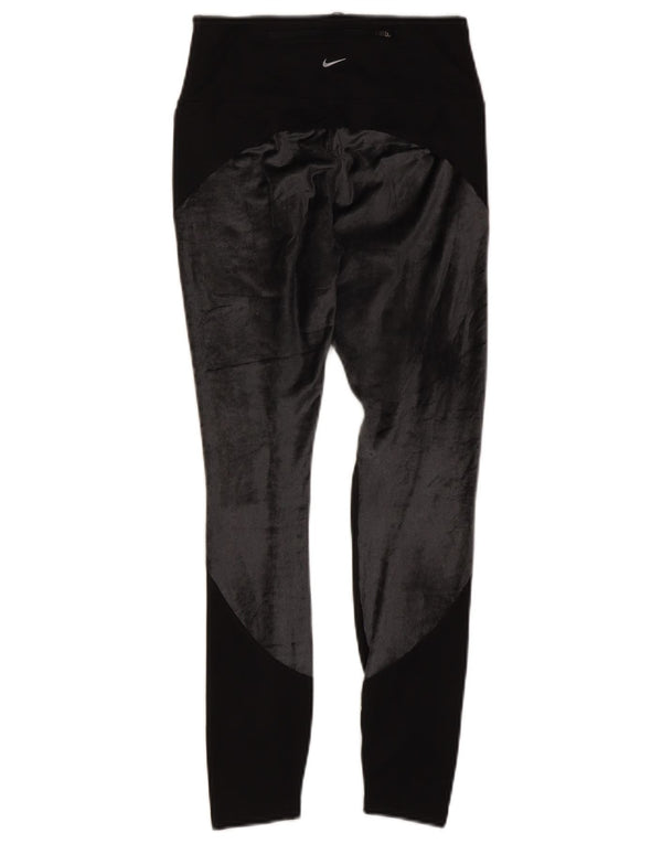 Nike Womens Dri Fit Leggings UK 8 Small Black