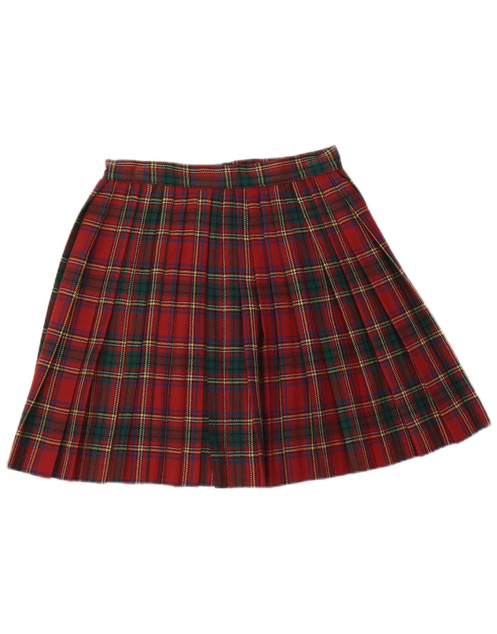 Nantucket Island Damen Mini-Wickelrock IT 40 Small W26 rot karierte Wolle