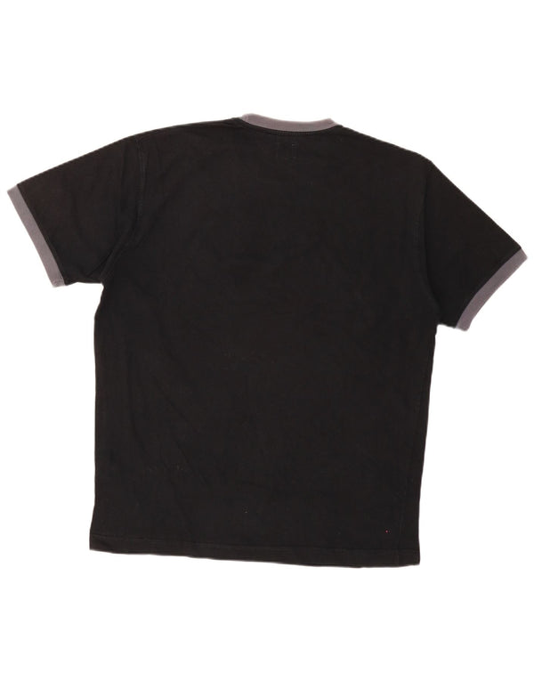 CALVIN KLEIN JEANS Mens T-Shirt Top Large Black Cotton