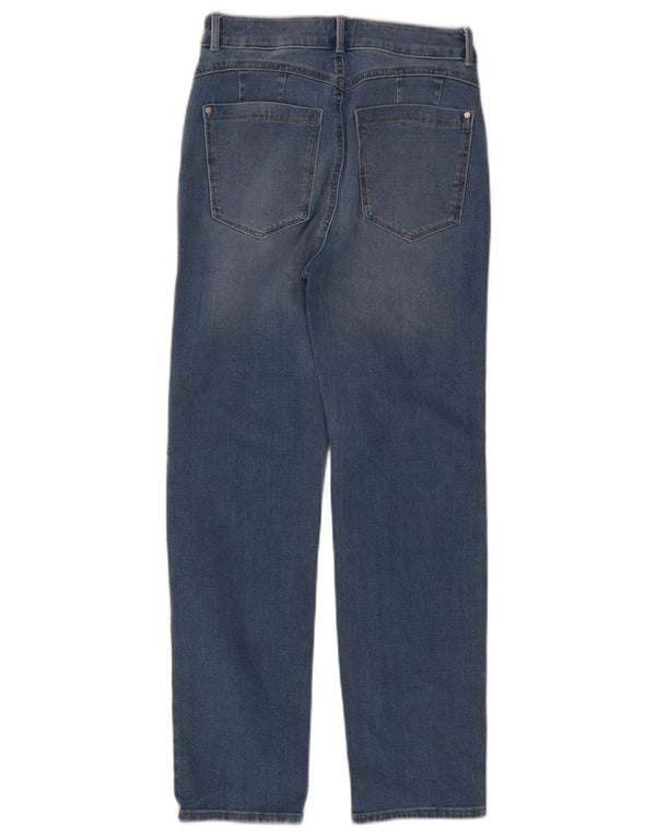 Marks & Spencer Damen Sienna Straight Jeans UK 10 Small W27 L27 Blau