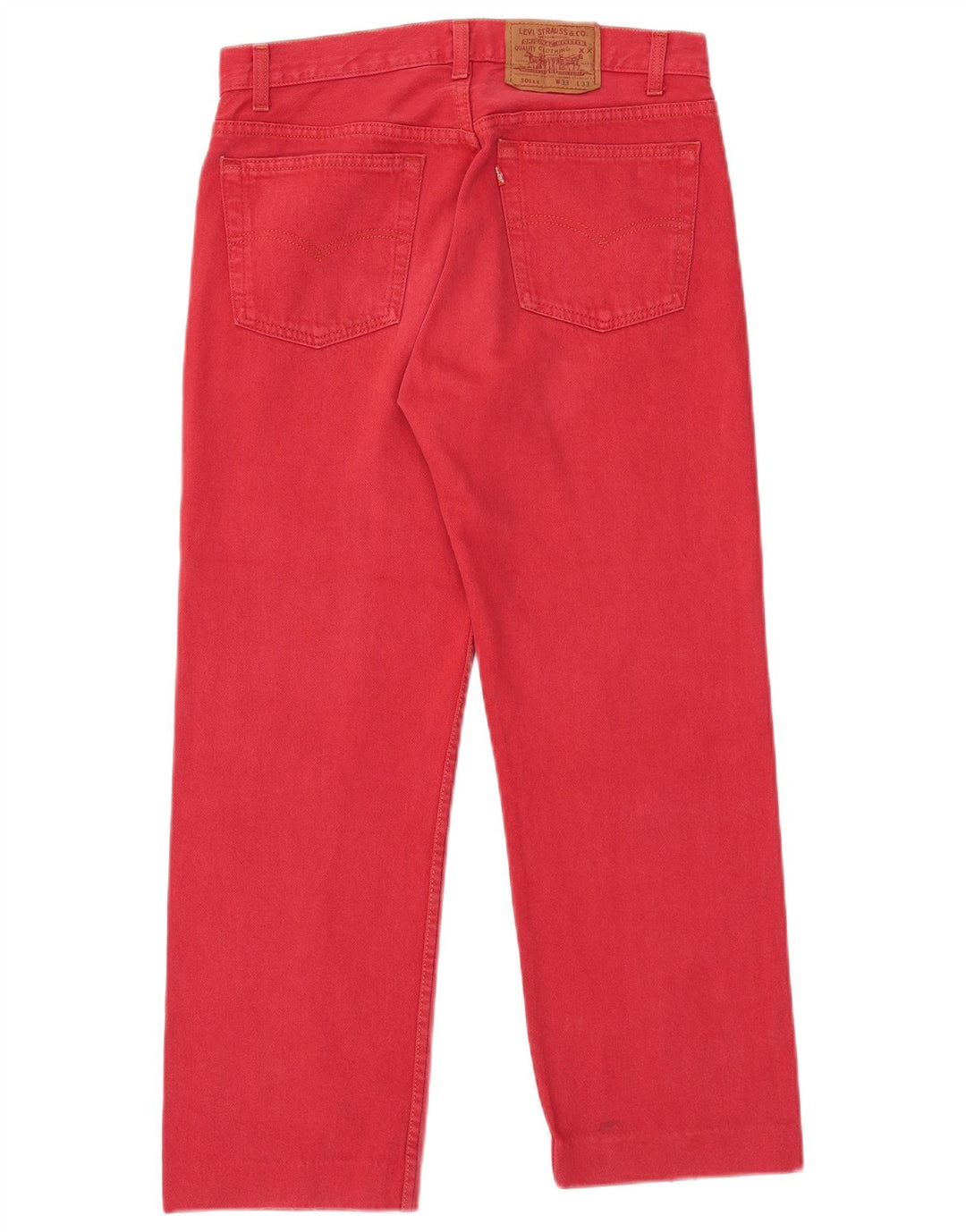 Levi's Herren 501 Straight Jeans W33 L27 Rot