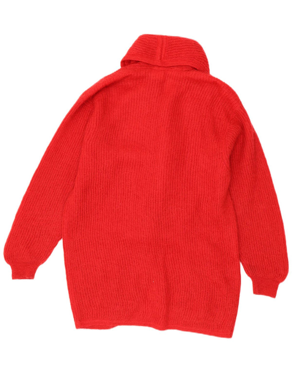 Madeleine Womens Loose Fit Longline Cardigan Pullover IT 44/46 Large Rot