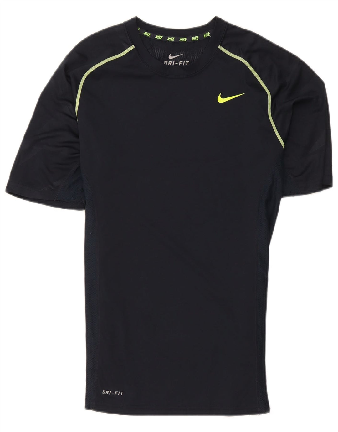 Nike Herren Dri Fit T-Shirt Top Small Marineblau Polyester