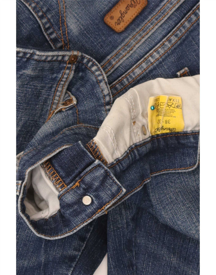 Wrangler Herren Texas Straight Jeans W38 L32 Blaue Baumwolle