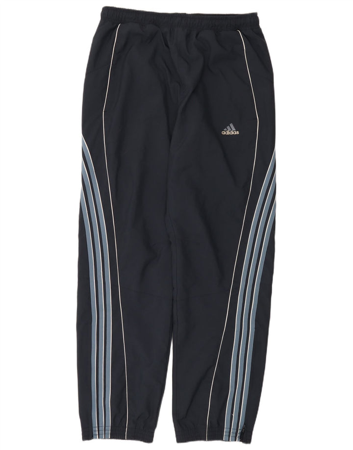 Adidas Herren-Trainingshose, Jogginghose, groß, marineblau, gestreift, Polyester