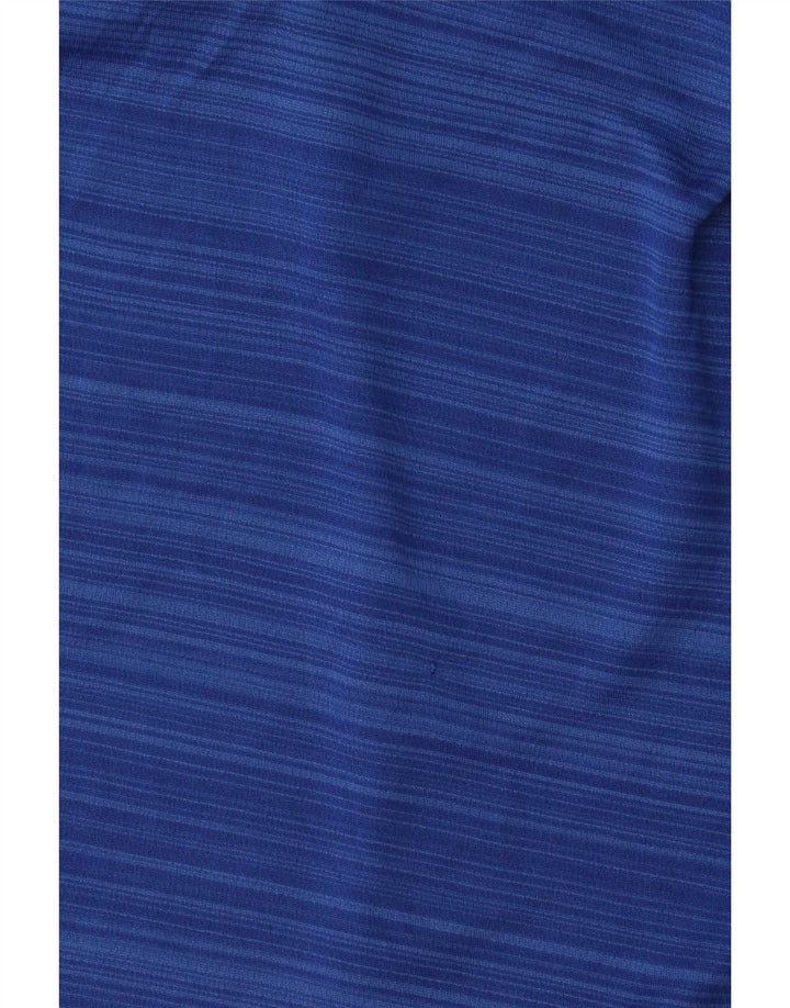 Mountain Warehouse IsoCool T-Shirt-Oberteil für Herren, klein, blau gestreift, aus Polyester