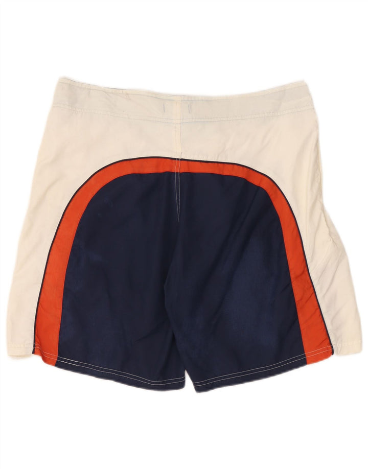 Woolrich Herren-Badeshorts, groß, marineblau, Colourblock-Polyamid