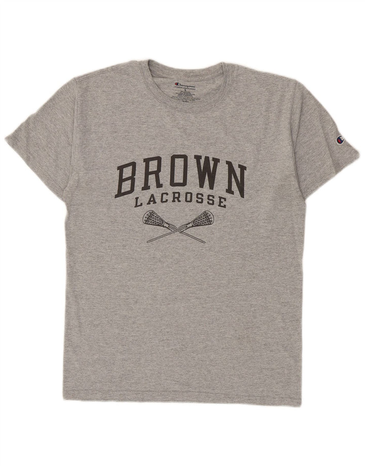 Champion Herren-T-Shirt mit Grafik, Größe S, Grau, Baumwolle