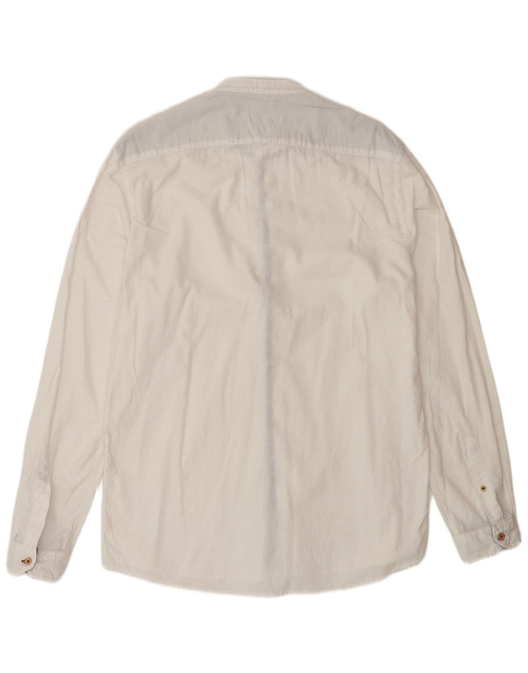 Zara Herren-Slim-Fit-Hemd, Größe L, Weiß